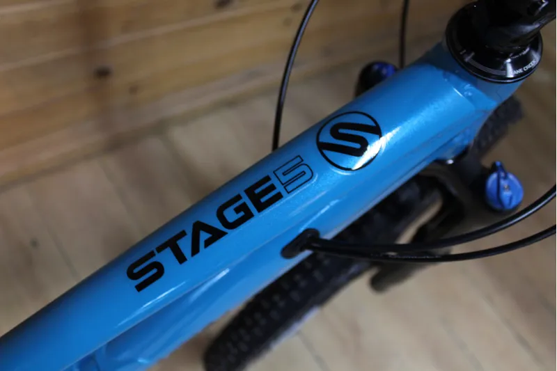 Current Demo Bike // Orange Stage 5 - Pro Model - Blue - Large-4