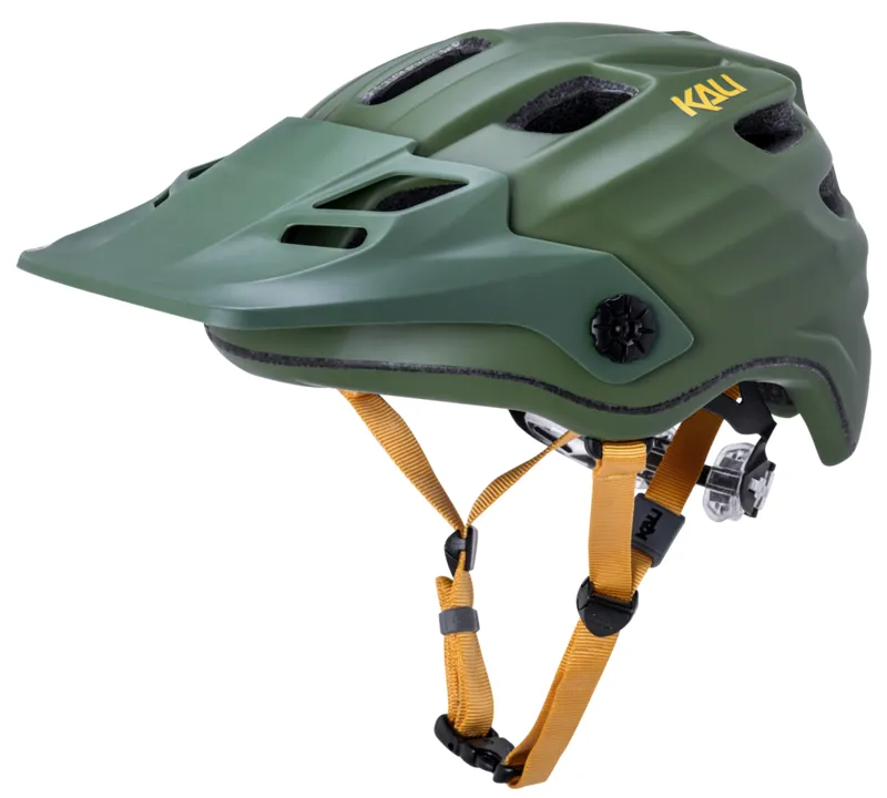 Kali Maya 2.0 Enduro Helmet - Matt khaki / Yellow