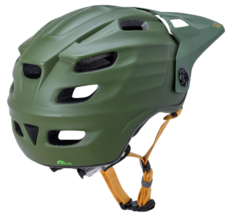 Kali Maya 2.0 Enduro Helmet - Matt khaki / Yellow-1