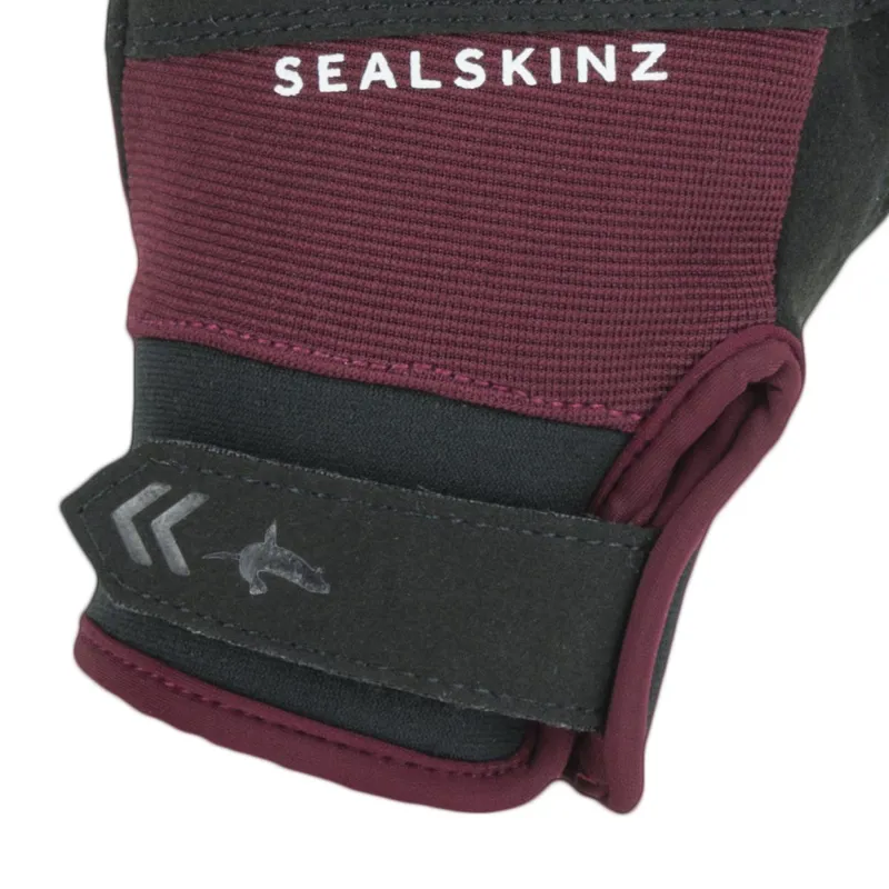 Sealskinz Waterproof All Weather MTB Glove - Black / Red-5