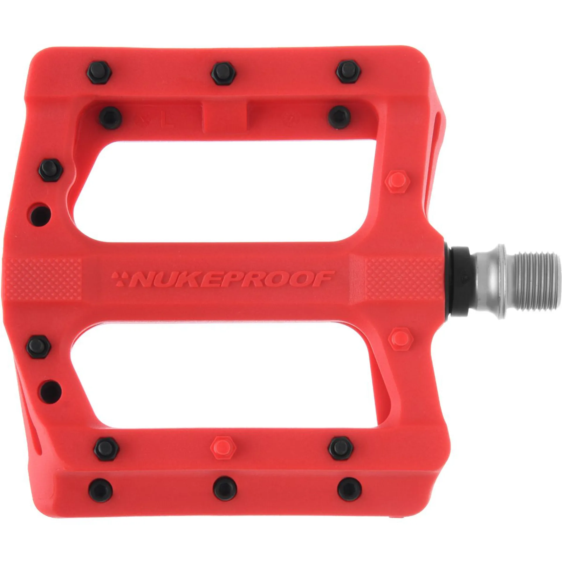 Nukeproof Neutron EVO Flat MTB Pedals Red