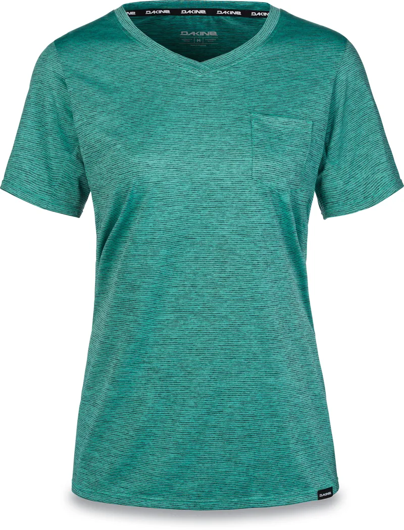 Dakine Roslyn Short Sleeve Womens Jersey - Lagoon Tracks