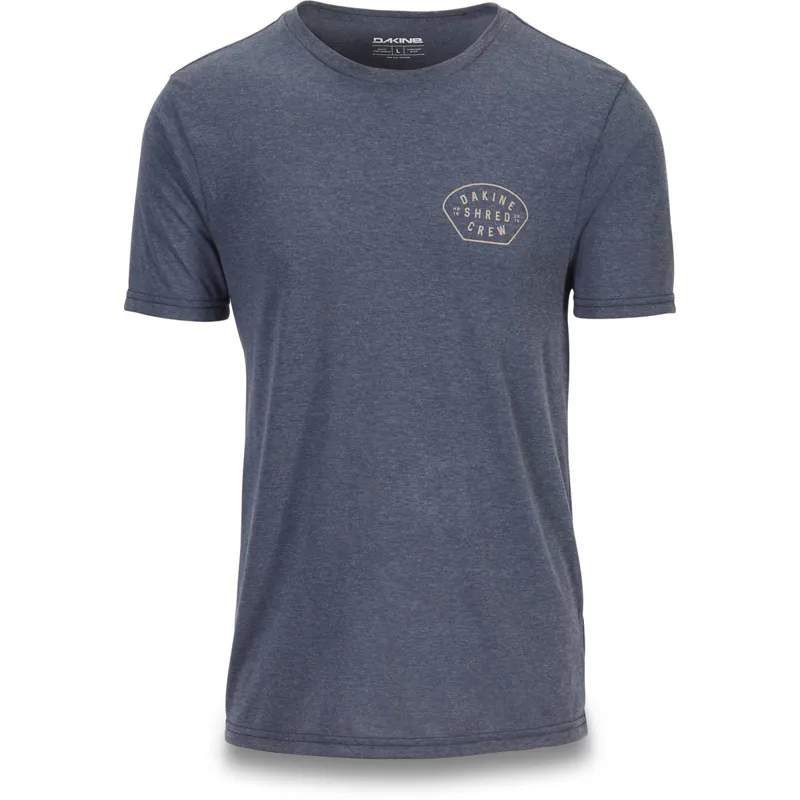 Dakine Shred Crew Short Sleeve Tech Tee - Heather Navy