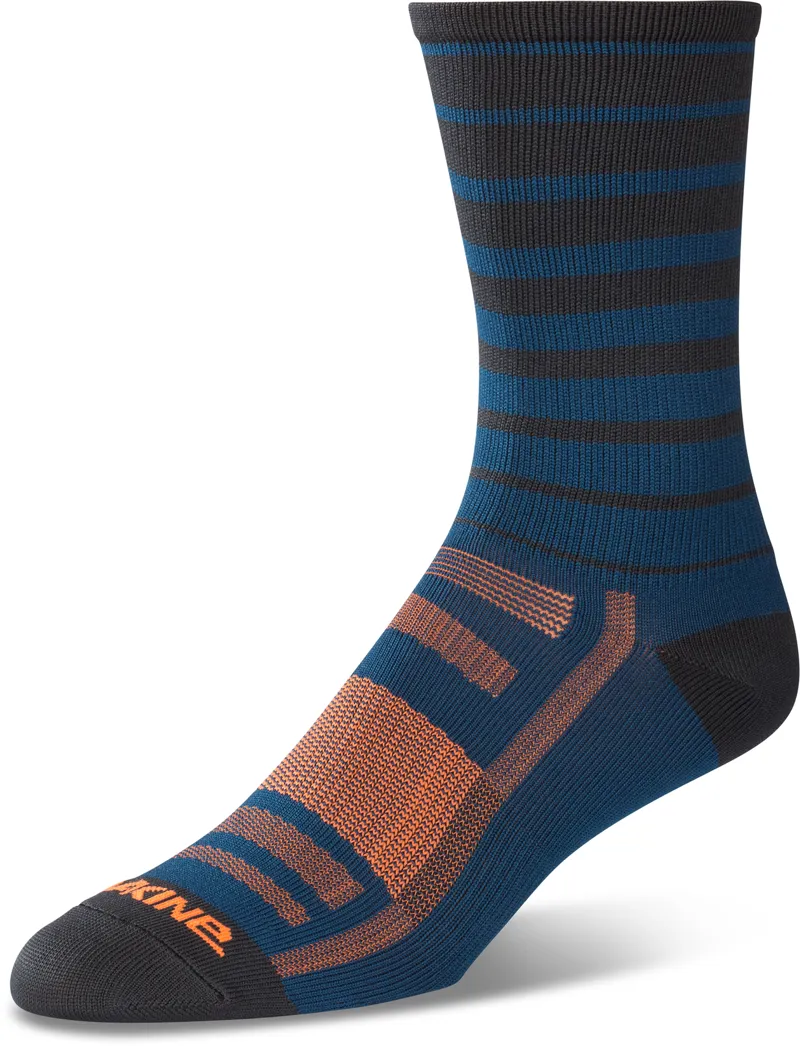 Dakine Singletrack Sock - Riding or Casual - Slate Blue Stripe