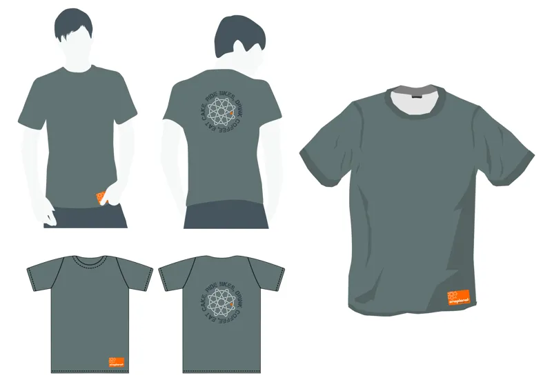 Oneplanet Adventure - Ride Bikes Tee - Light Grey