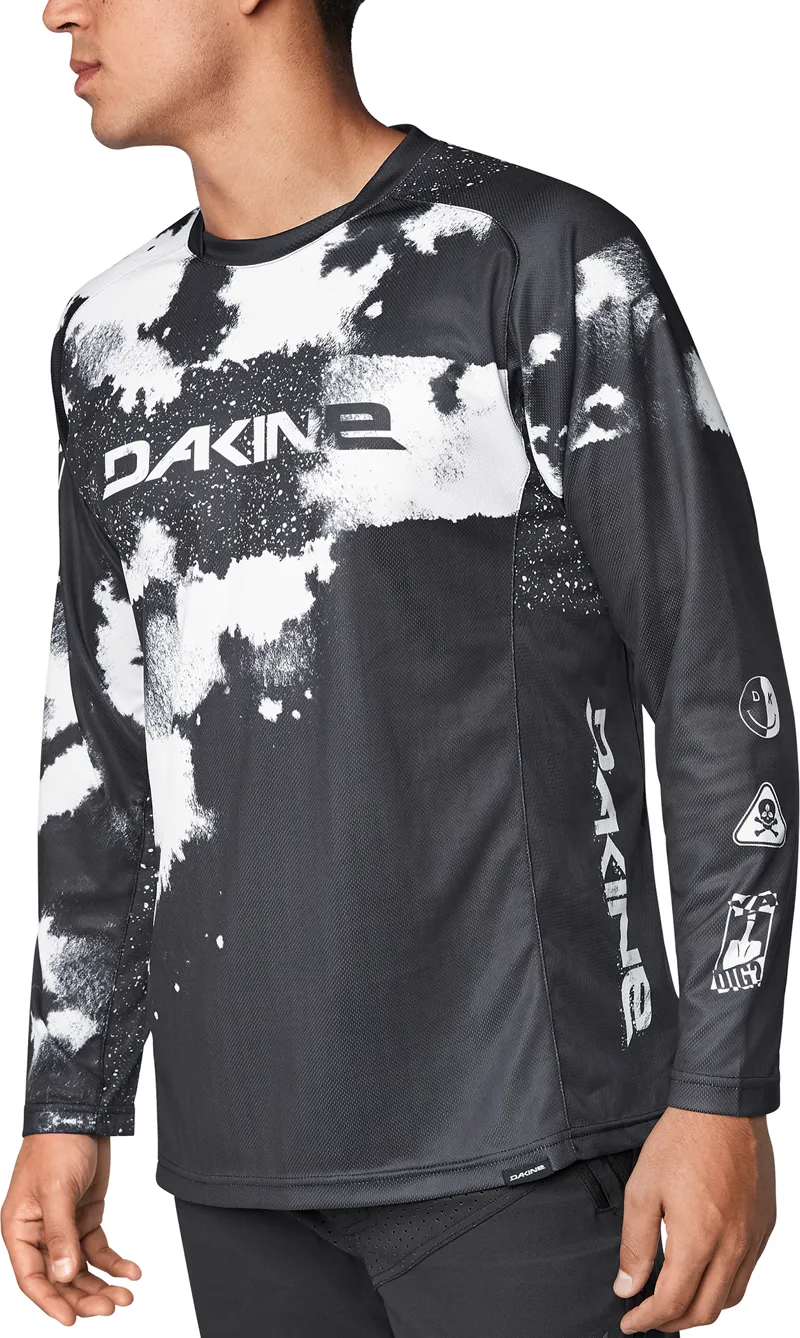 Dakine Trillium Long Sleeve Jersey - Black / Whit-2