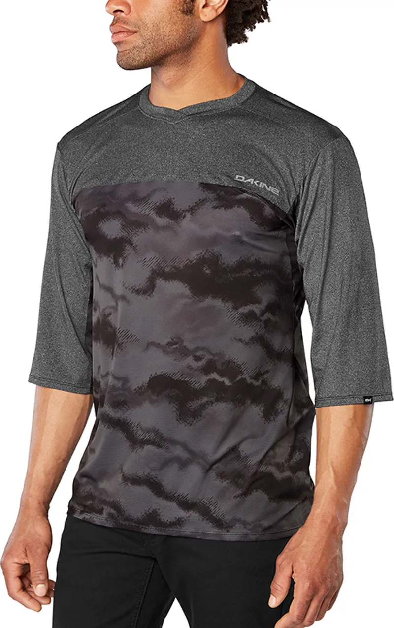 Dakine Vectra 3/4 Length Jersey - Black / Ashcroft-2