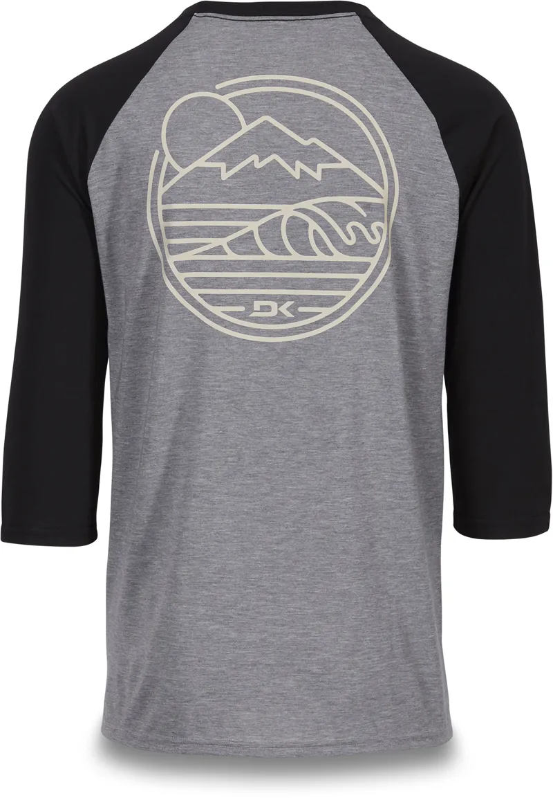 Dakine Well Rounded 3/4 Length Raglan Tee - Black-1