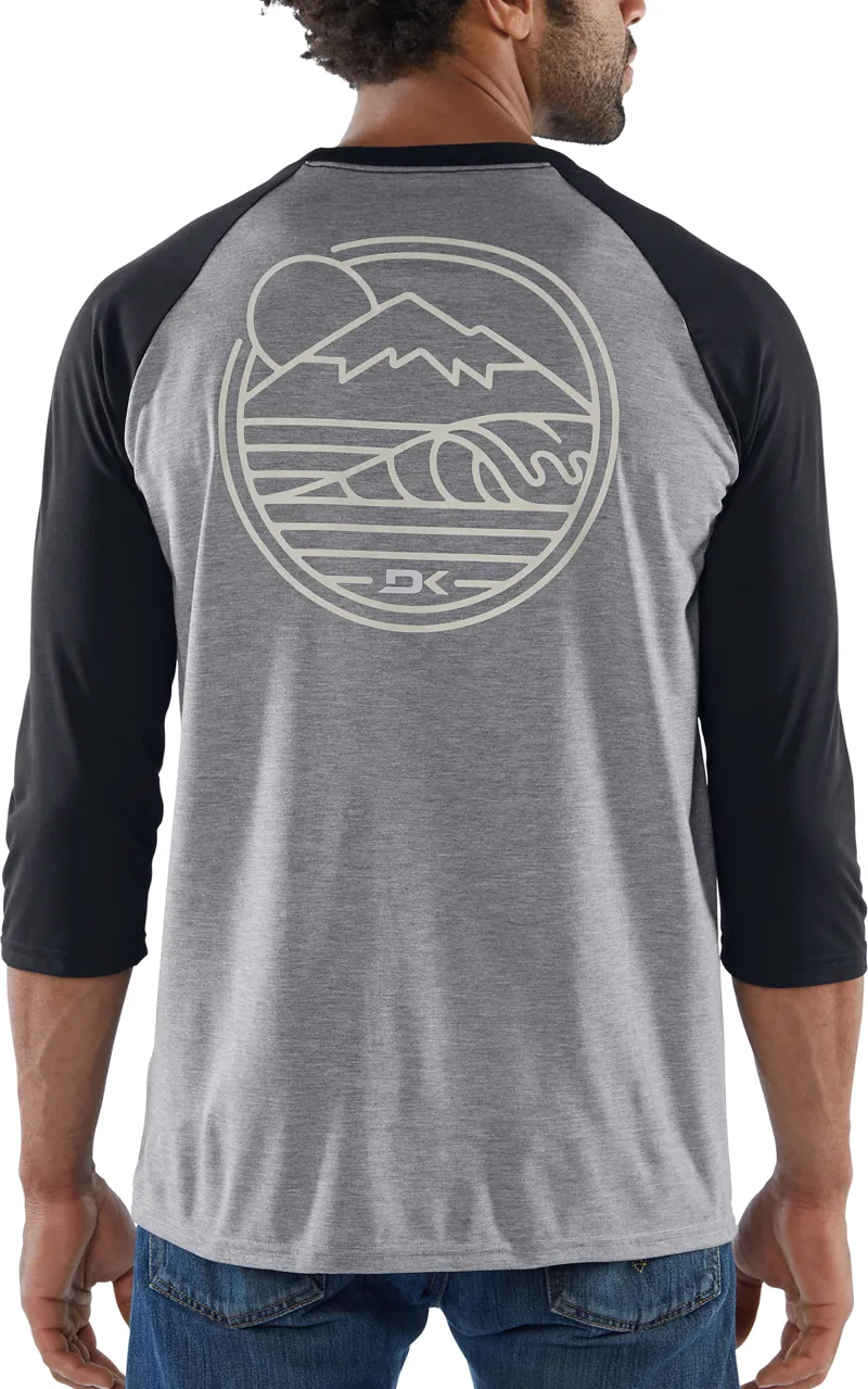 Dakine Well Rounded 3/4 Length Raglan Tee - Black-2