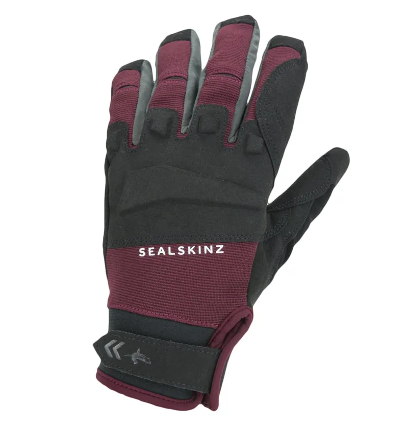 Sealskinz Waterproof All Weather MTB Glove Black Red