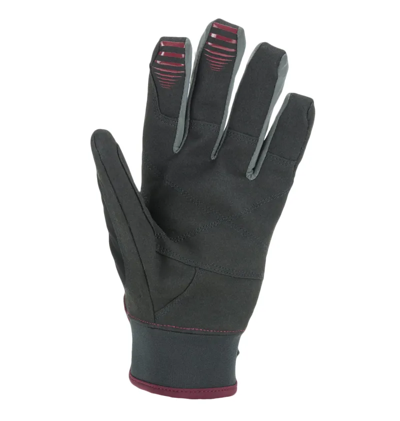 Sealskinz Waterproof All Weather MTB Glove - Black / Red-1