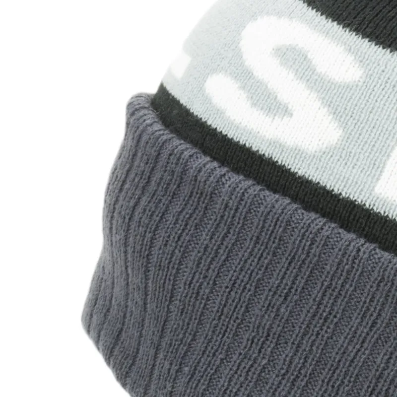 Sealskinz Water Repellent Cold Weather Bobble Hat - Black / Grey / Whi-3