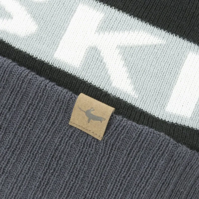 Sealskinz Water Repellent Cold Weather Bobble Hat - Black / Grey / Whi-1
