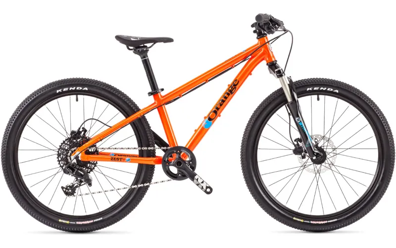 Orange Zest Suspension 24 Inch Kids Bike - One Size - Orange