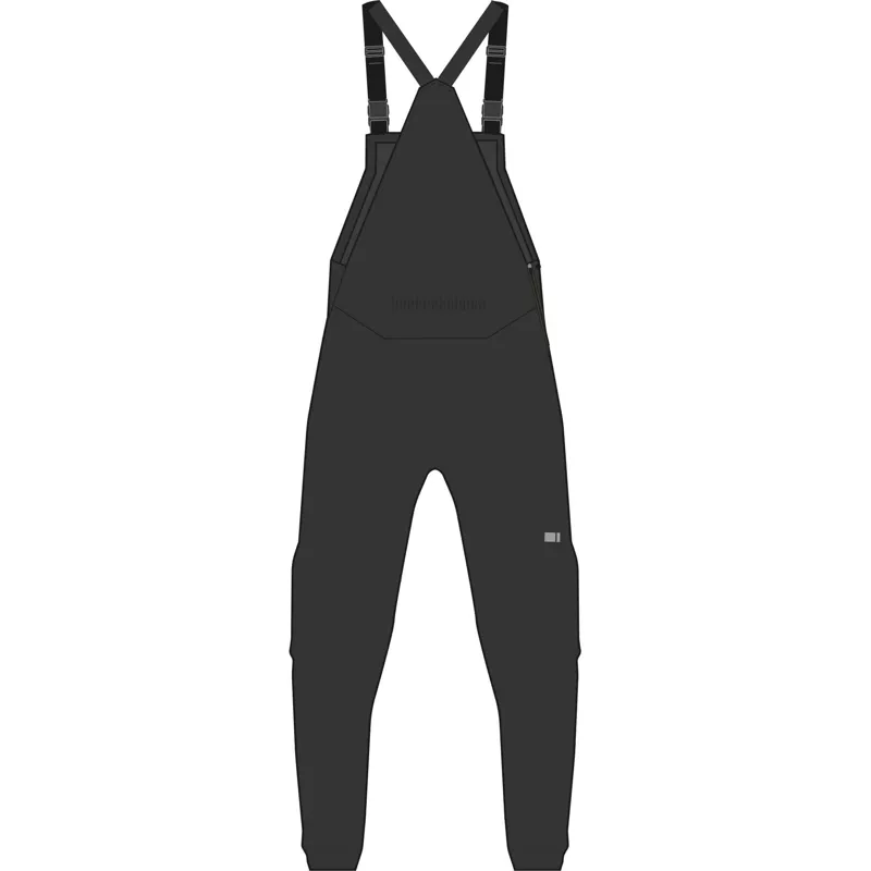 Madison Clothing DTE 3-Layer Fully Waterproof Bib Trousers in Black-1