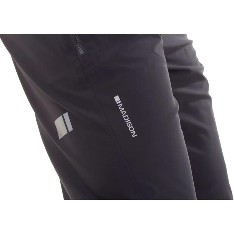 Madison Clothing DTE 3-Layer Fully Waterproof Bib Trousers in Black-10