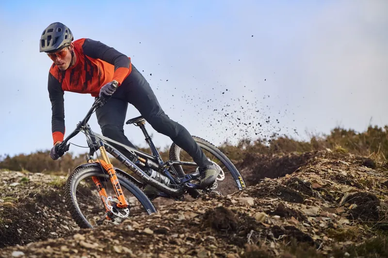 Madison Clothing Flux Mens Trail DWR Trouser in Black-2