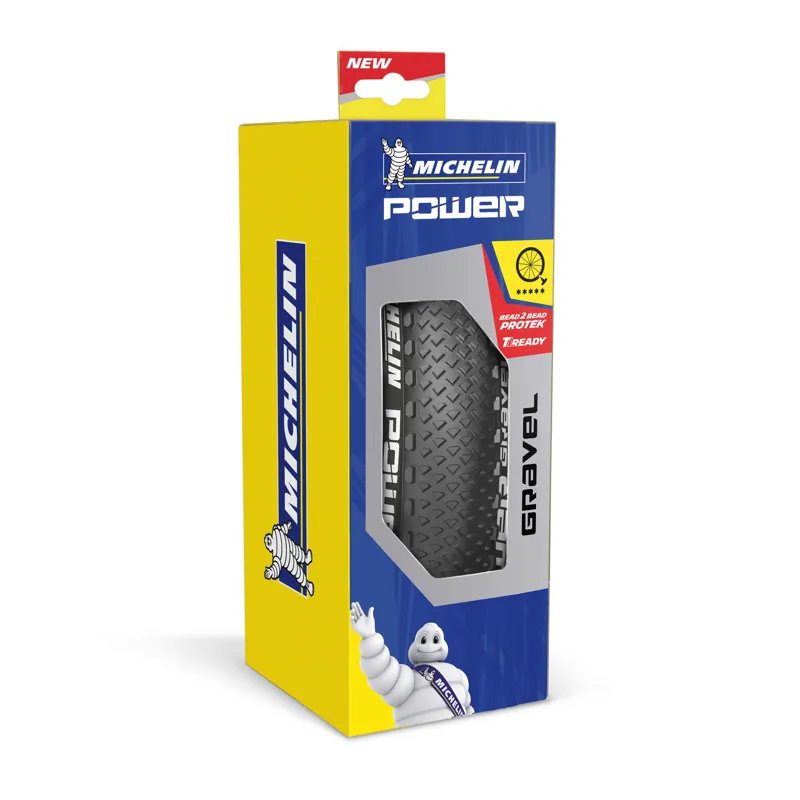 Michelin Power Gravel Tyre TS LR - 700 x 47c Black-1