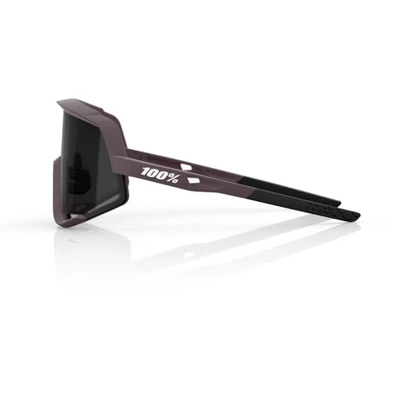 100 Percent Glendale Black Mirror Lens Glasses in Soft Tact Deep Purple-2