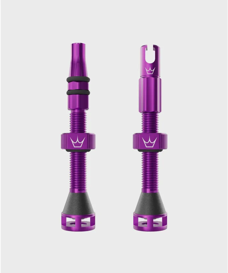Peatys Holeshot Fast Flow Tubeless Valves - 42mm / Violet