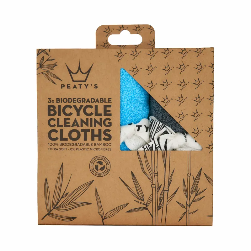 Peatys - Bamboo Bicycle Cleaning Cloths - Eco Friendly - Pack of 3-1