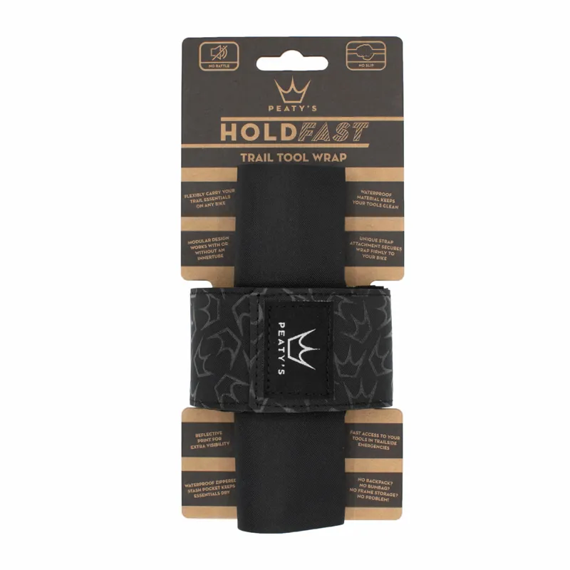 Peatys HoldFast Trail Tool Wrap in Nightrider Black