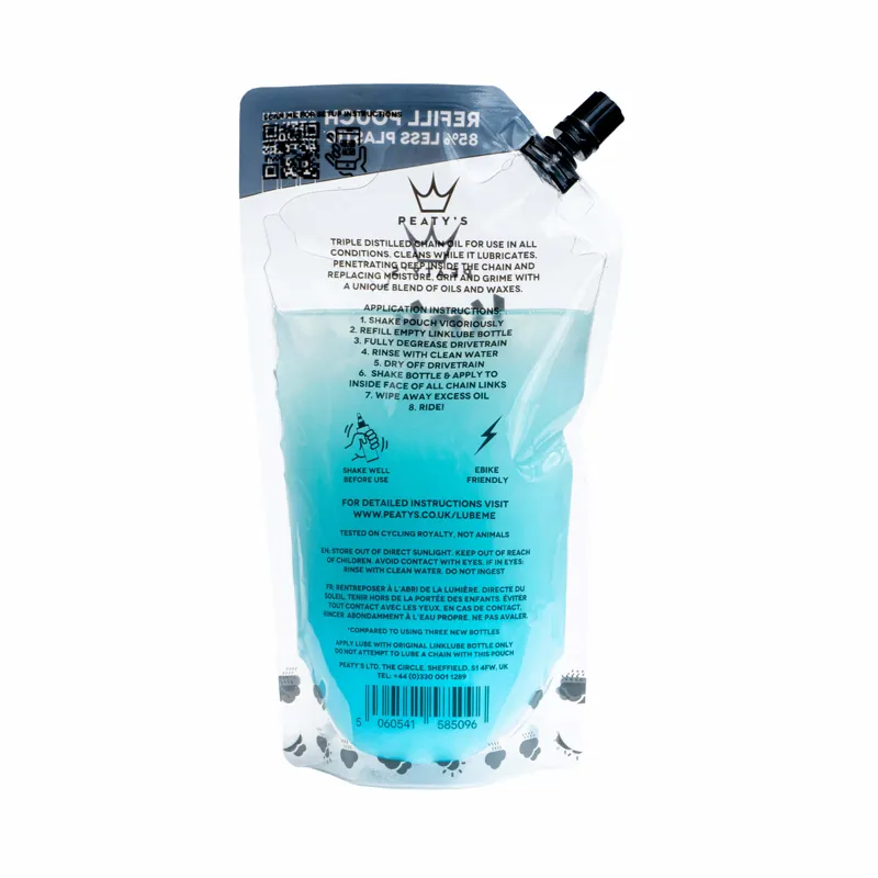 Peaty's LinkLube All-Weather Refill Pouch - 360ml-1