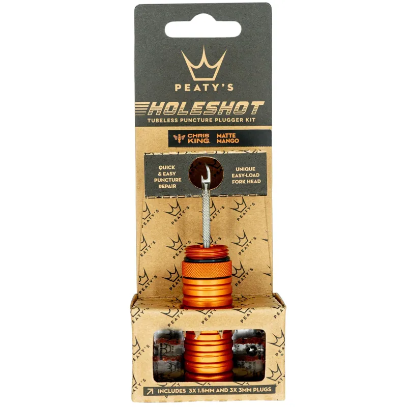 Peatys Holeshot Tubeless Puncture Plugger Kit - Mango