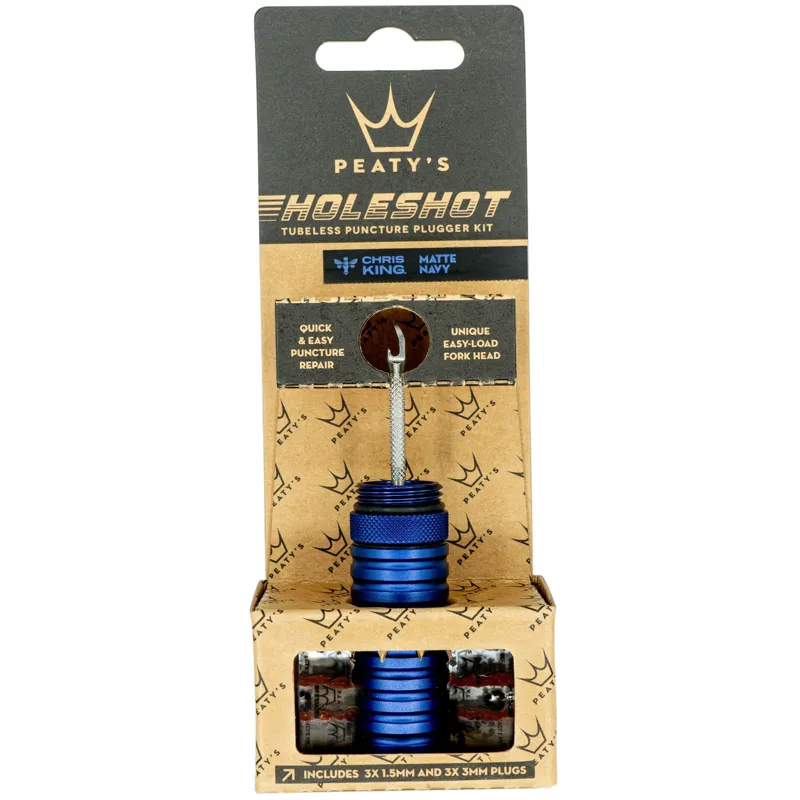 Peatys Holeshot Tubeless Puncture Plugger Kit - Navy