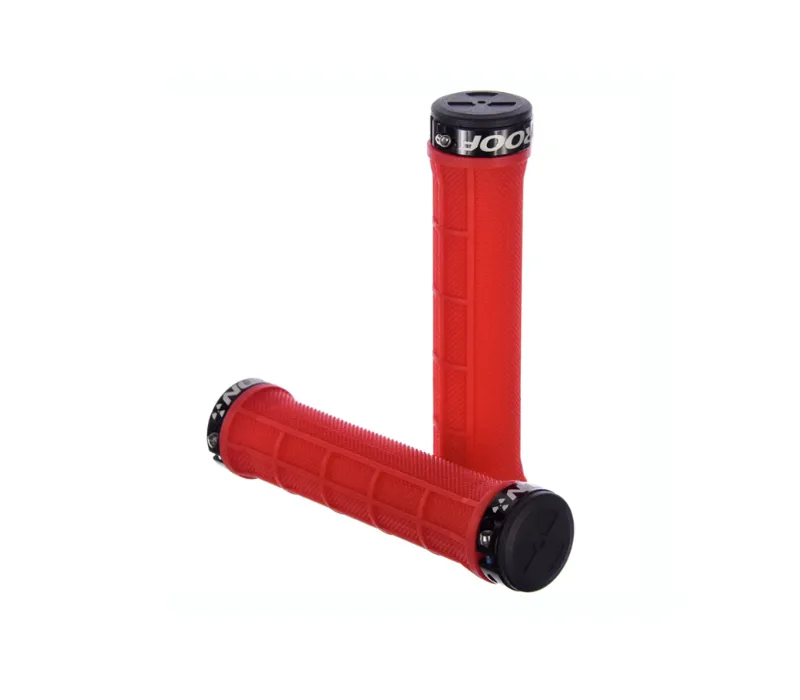 Nukeproof Neutron Half Waffle Lock-on Mountain Bike Grips in Red