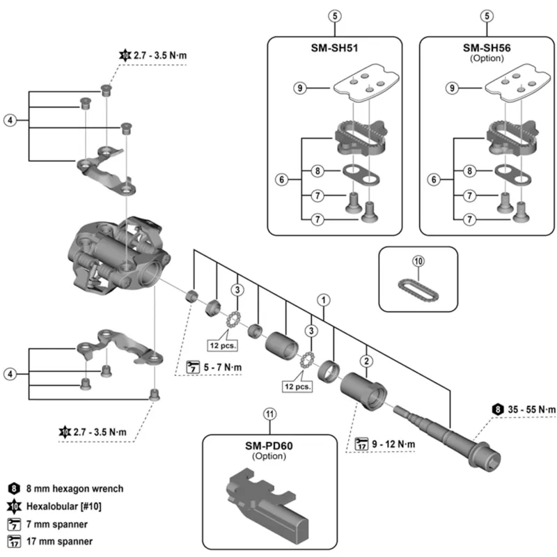 Shimano SPRE SH56 Replacement Cleats - Multi Release-1