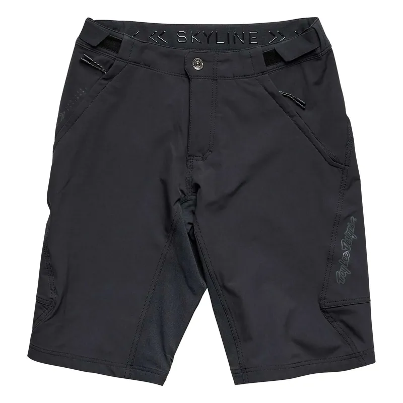 Troy Lee Designs Skyline Short Shell DWR Mountain Bike Shorts in Black