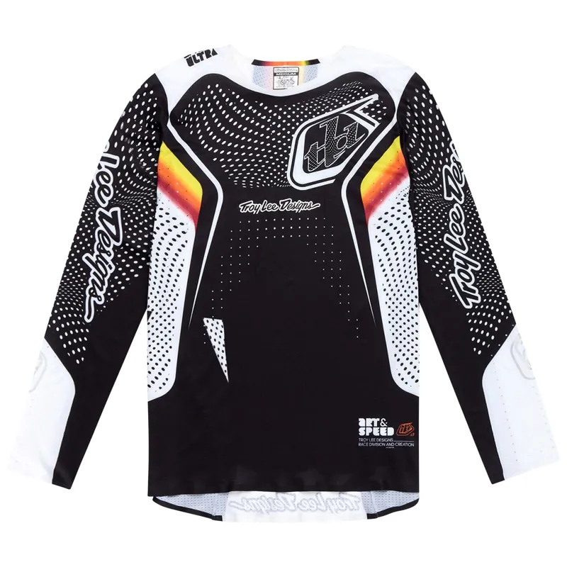Troy Lee Designs Sprint Ultra Long Sleeve MTB Jersey in Optic White
