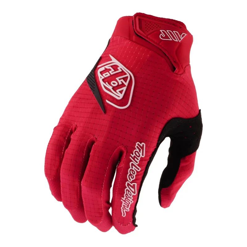 Troy Lee Air Mountain Bike Glove in Mono Scarlet