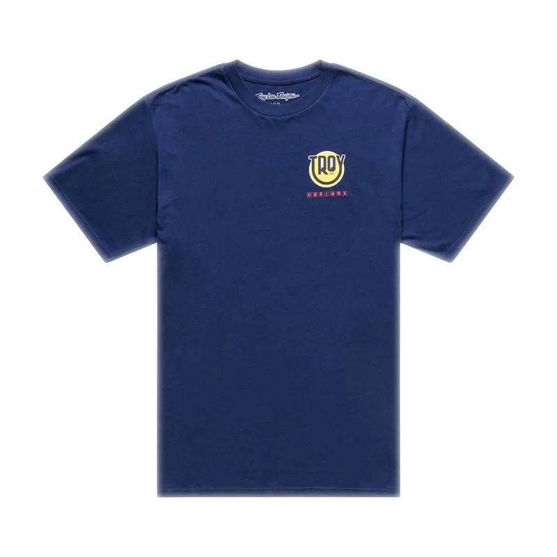 TroyLee Happy Dayz Short Sleeve Tech Tee in Navy