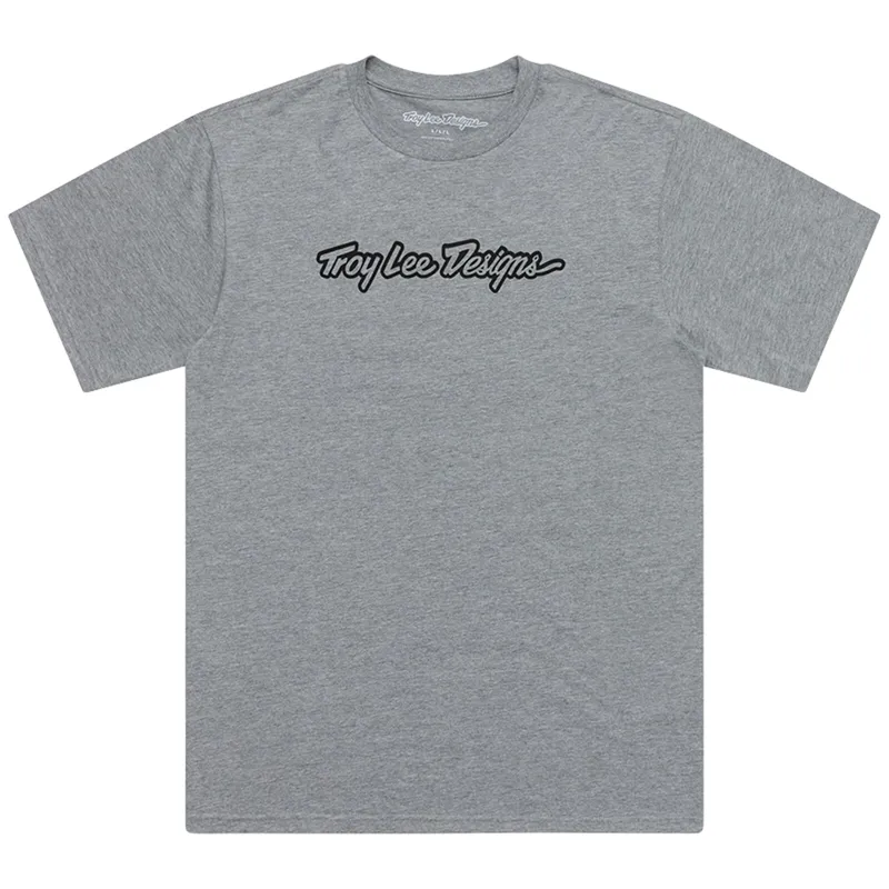 TroyLee Classic Short Sleeve Tech Tee in Grey Heather