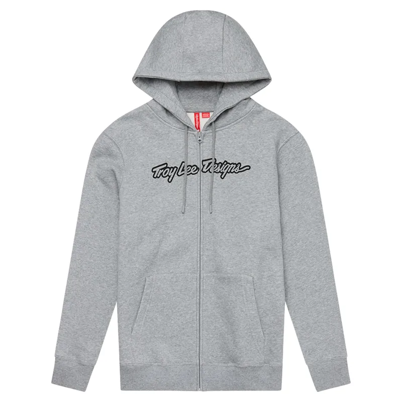 TroyLee Classic Pullover Zip Hoodie in Gray Heather
