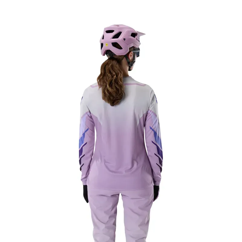 Fox Women's Ranger Foundry Long Sleeve Jersey in Lavender Drift-3