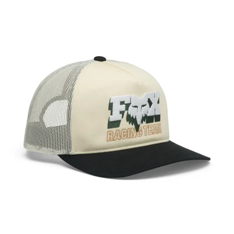 Fox Coldpress Snapback Hat in Pearl White