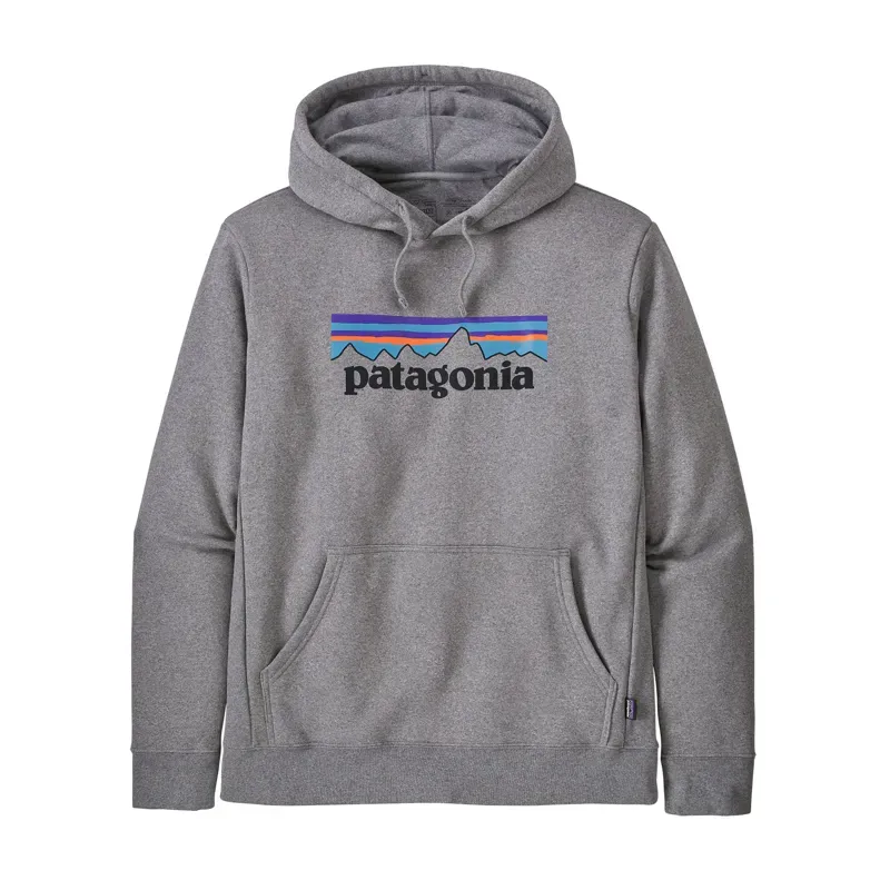 Patagonia P-6 Logo Uprisal Hoody in Gravel Heather-2