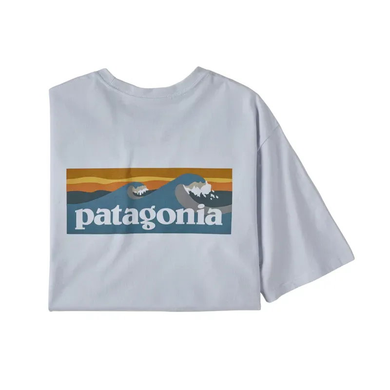 Patagonia Boardshort Logo Pocket Responsibili-Tee in White-3
