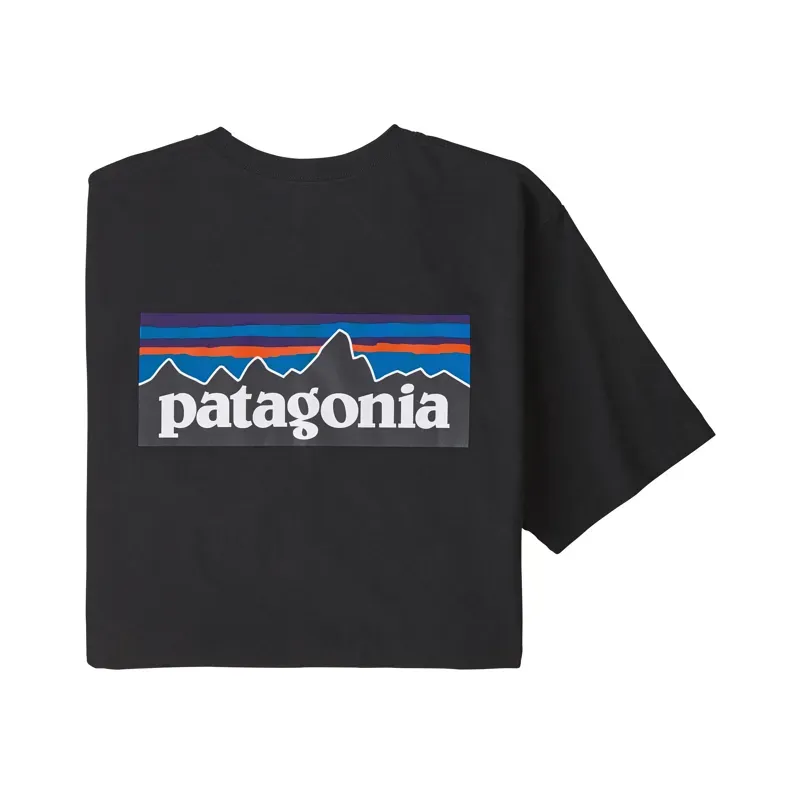 Patagonia Men's P-6 Logo Responsibili- Tee in Black-3