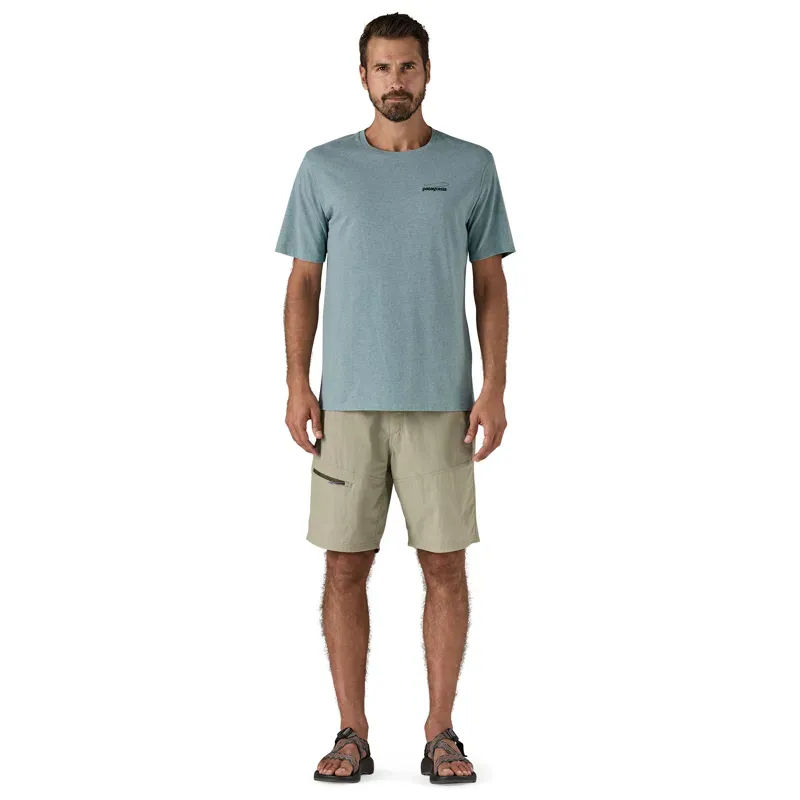 Patagonia Mens Casting Logo Responsibili-Tee in Thermal Blue-4