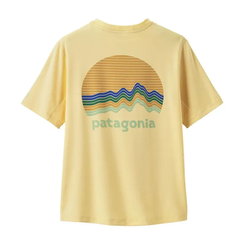 Patagonia Youth Capilene T-Shirt in Ridge inButtercup Yellow