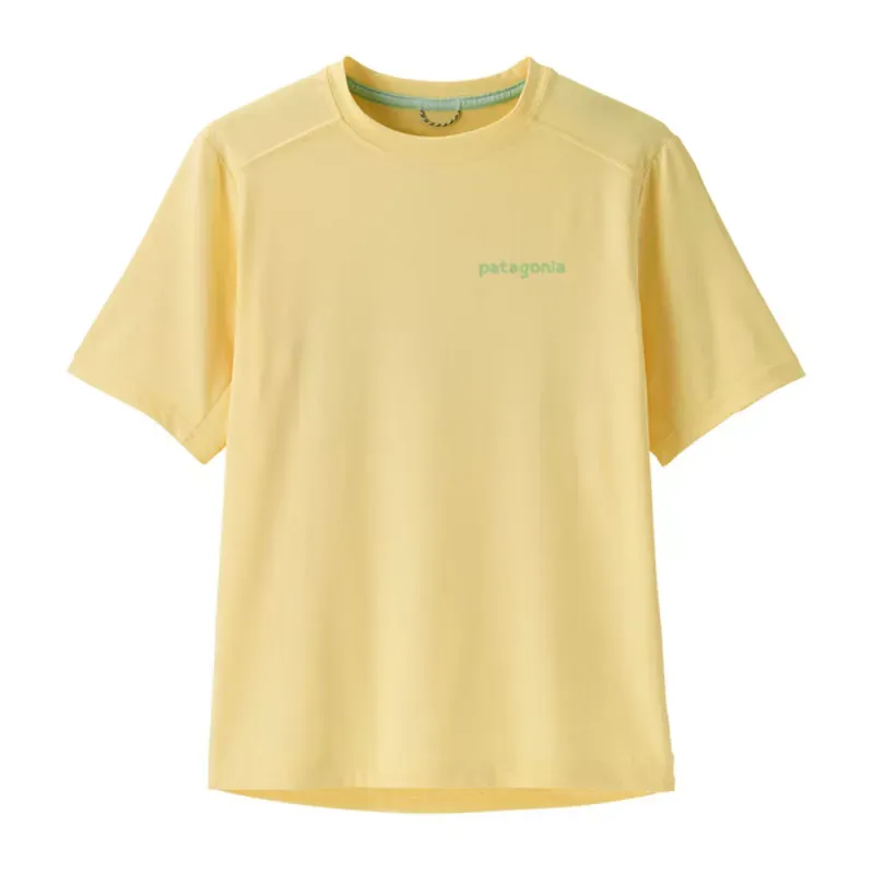 Patagonia Youth Capilene T-Shirt in Ridge inButtercup Yellow-1