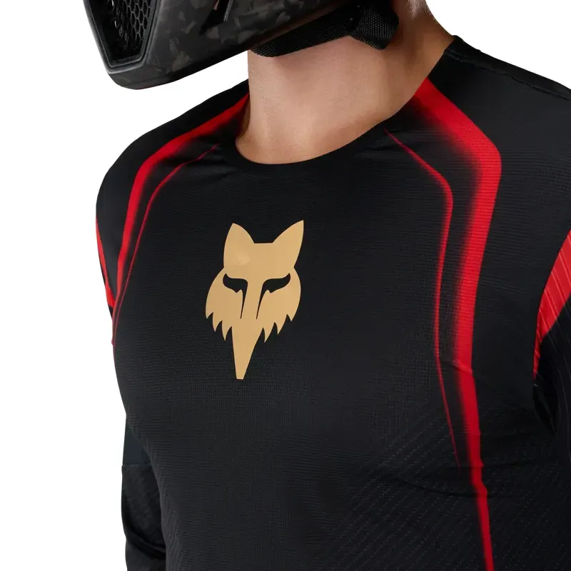 Fox Flexair Goldstone Special Edition Long Sleeve Jersey in Black-4